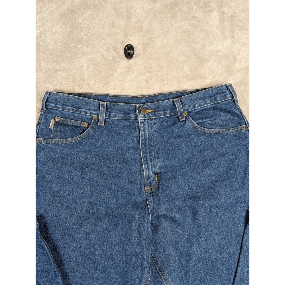 Carhartt Men's B167 DST Loose Fit Jeans 38x32 Blue Denim Workwear